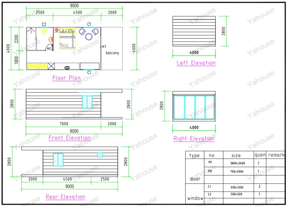 2022 China Container House Steel Structure Prefab House Modern Modular Tiny Container House Prefabricated Villa Wooden Design Home for Saudi Arabia